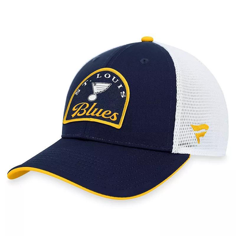 Men's Fanatics Branded Deep Sea Blue/White Seattle Kraken Fundamental Adjustable Hat, Krk Blue Product Image