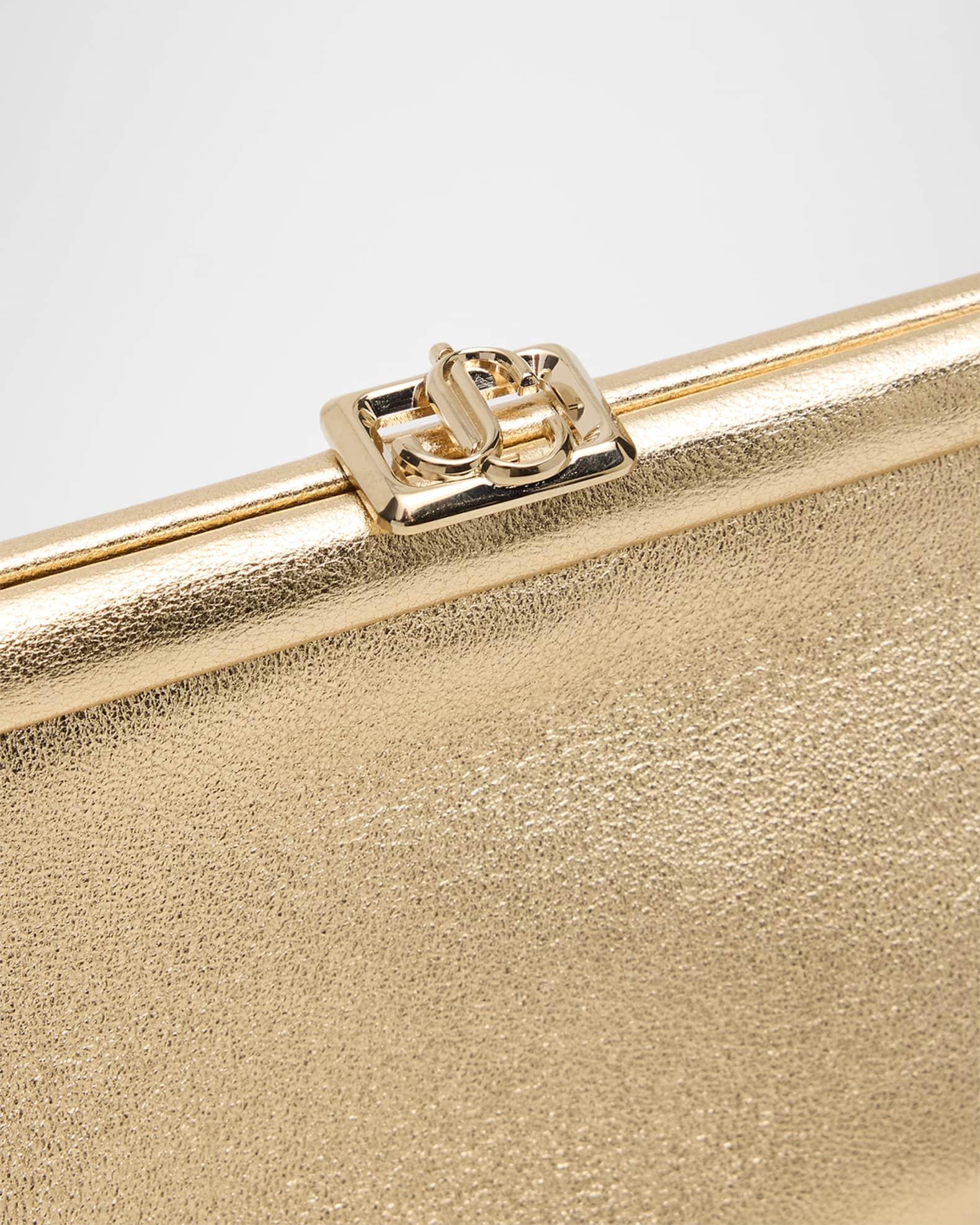 Skylar Frame Metallic Leather Clutch Bag Product Image