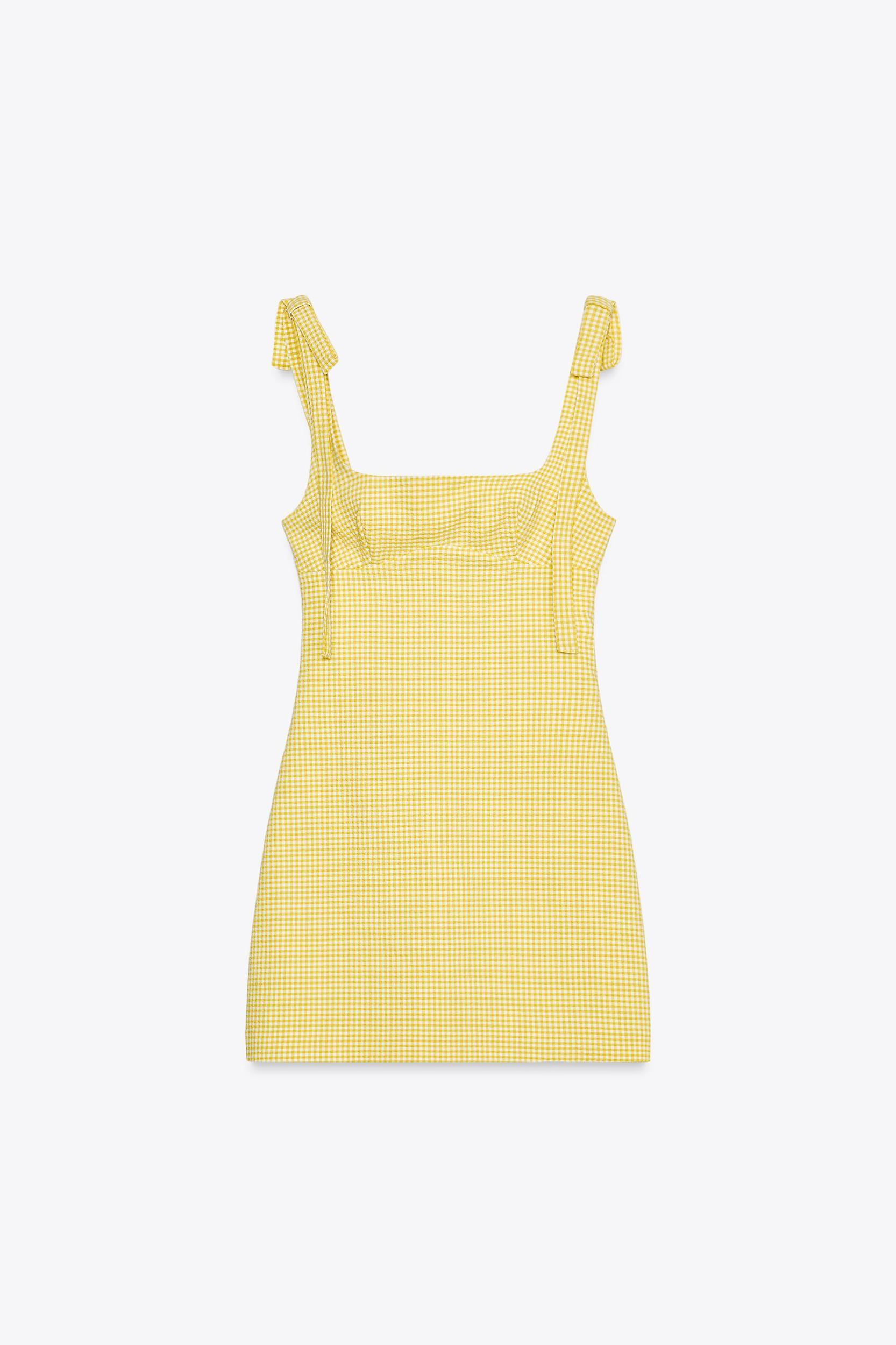 GINGHAM BOW DRESS Product Image