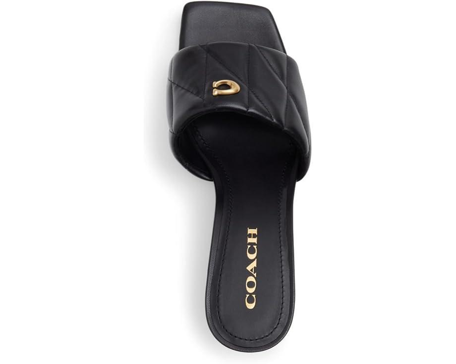 Sculpted C Leather Block Heel Sandals Product Image