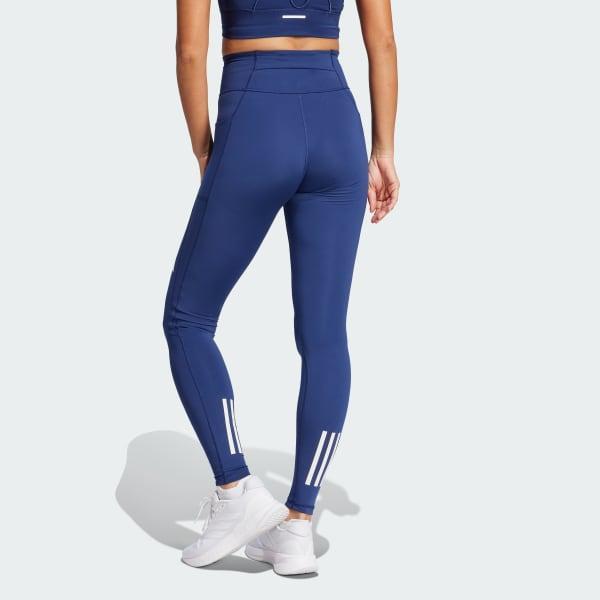 adidas Own the Run Full-Length Leggings Dark Blue XS Womens Product Image
