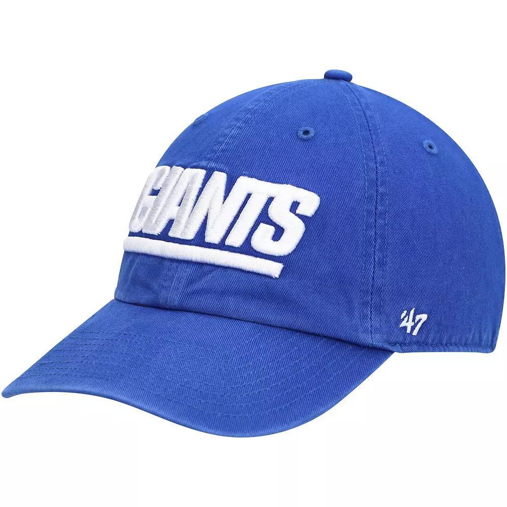 Mens 47 Royal New York Giants Clean Up Script Adjustable Hat Product Image