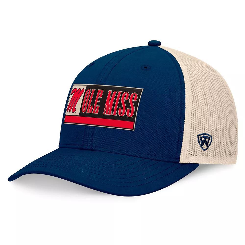 Men's Top of the World Maroon/Natural Mississippi State Bulldogs Bennett Trucker��Adjustable Hat, Mst Red Product Image