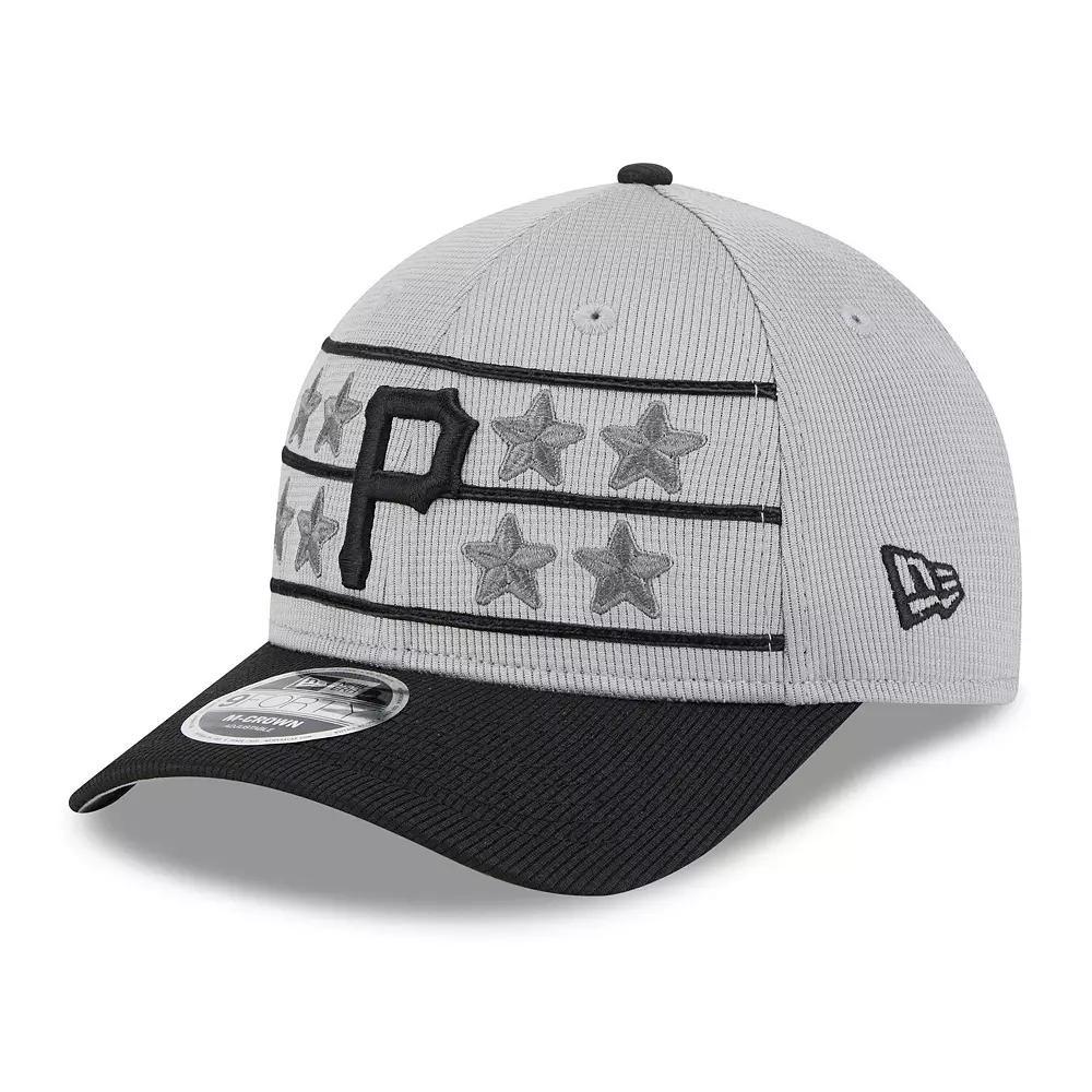 Men's New Era  Gray/Black Pittsburgh Pirates 2025 Batting Practice 9FORTY M-Crown Adjustable Hat, Grey Product Image