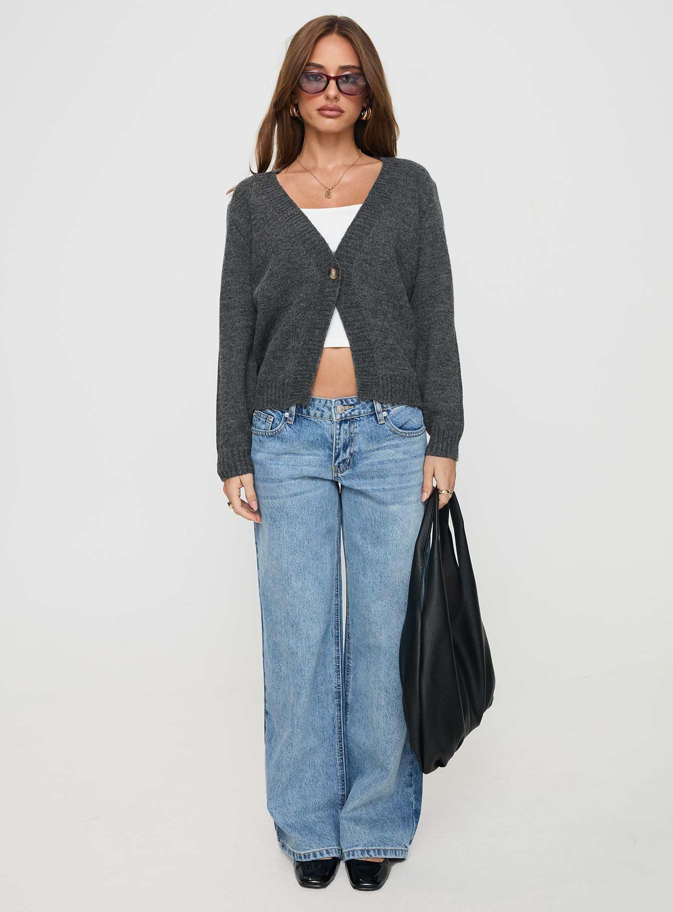 Larkins Cardigan Grey Product Image