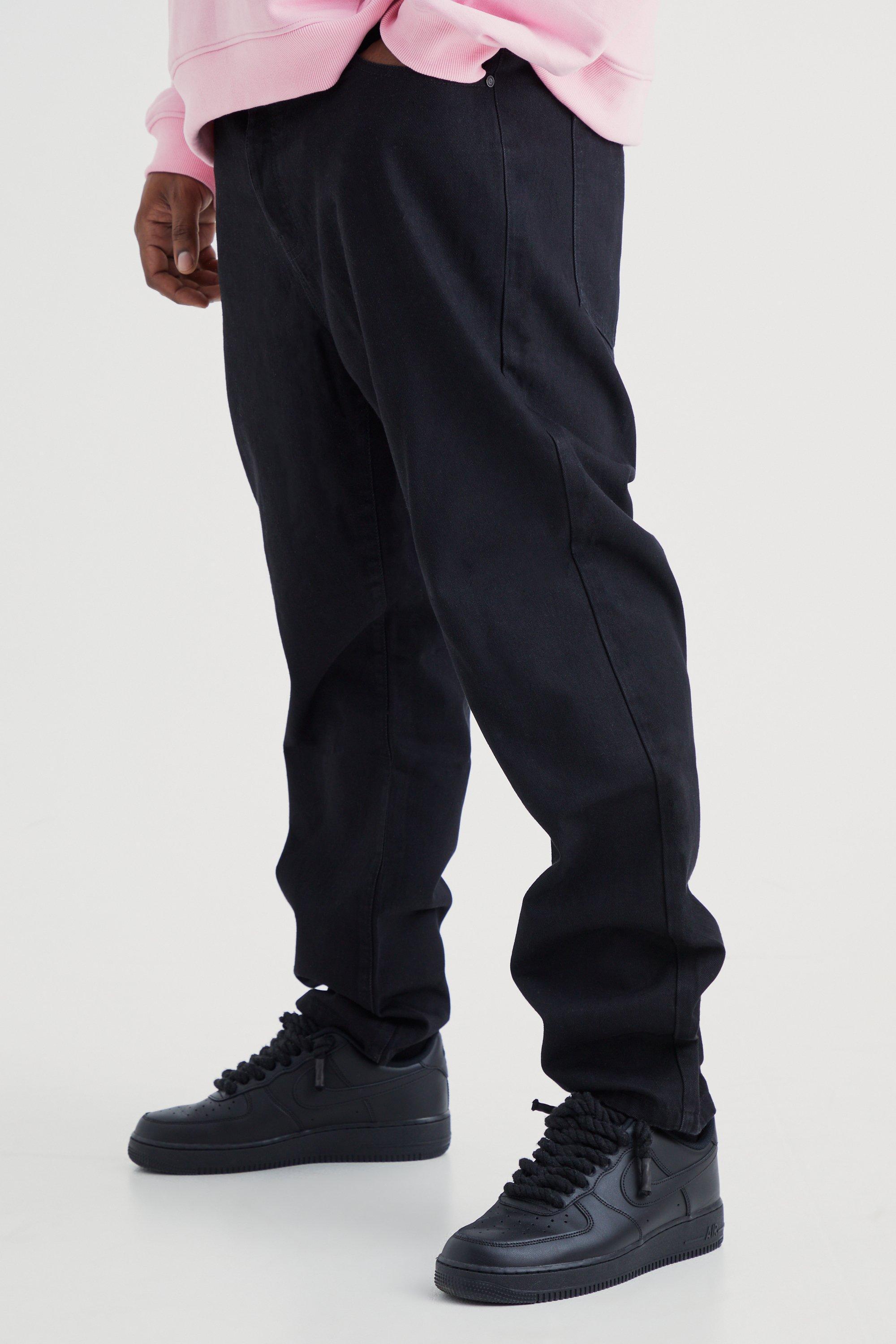 Mens Plus Slim Rigid Jeans - Black Product Image