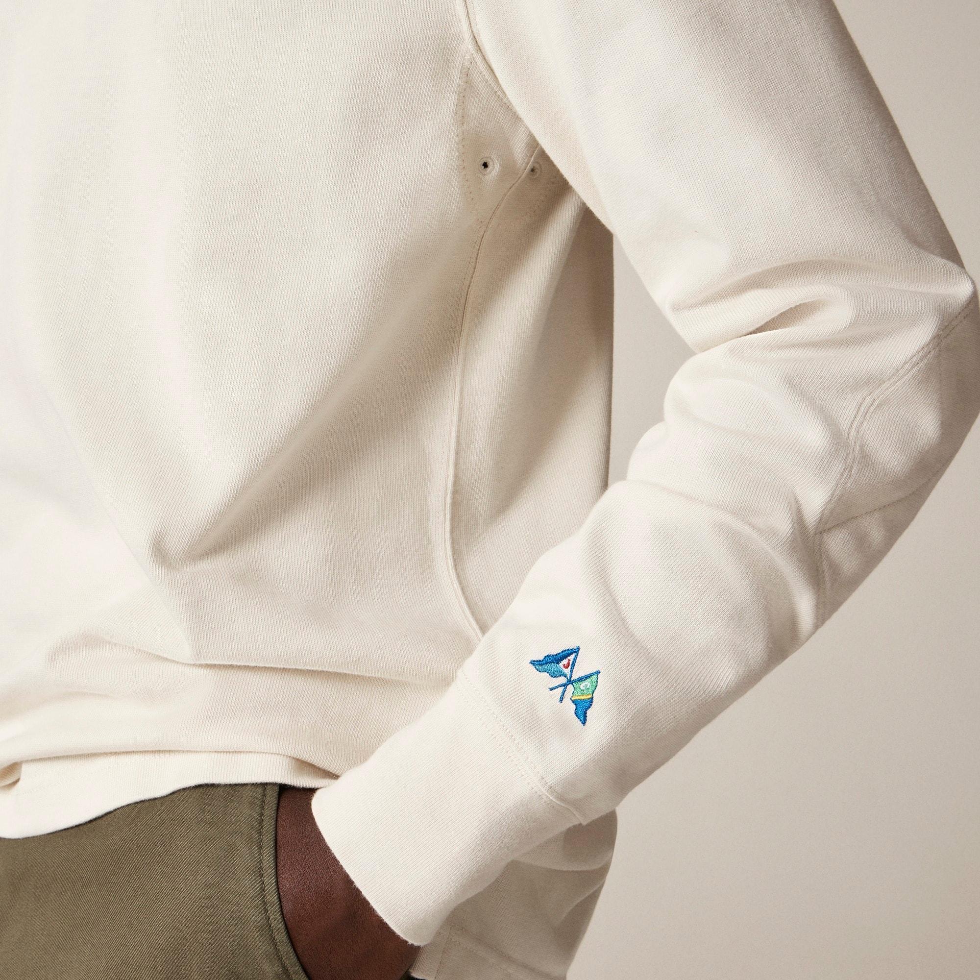 Rugby shirt with striped placket Product Image