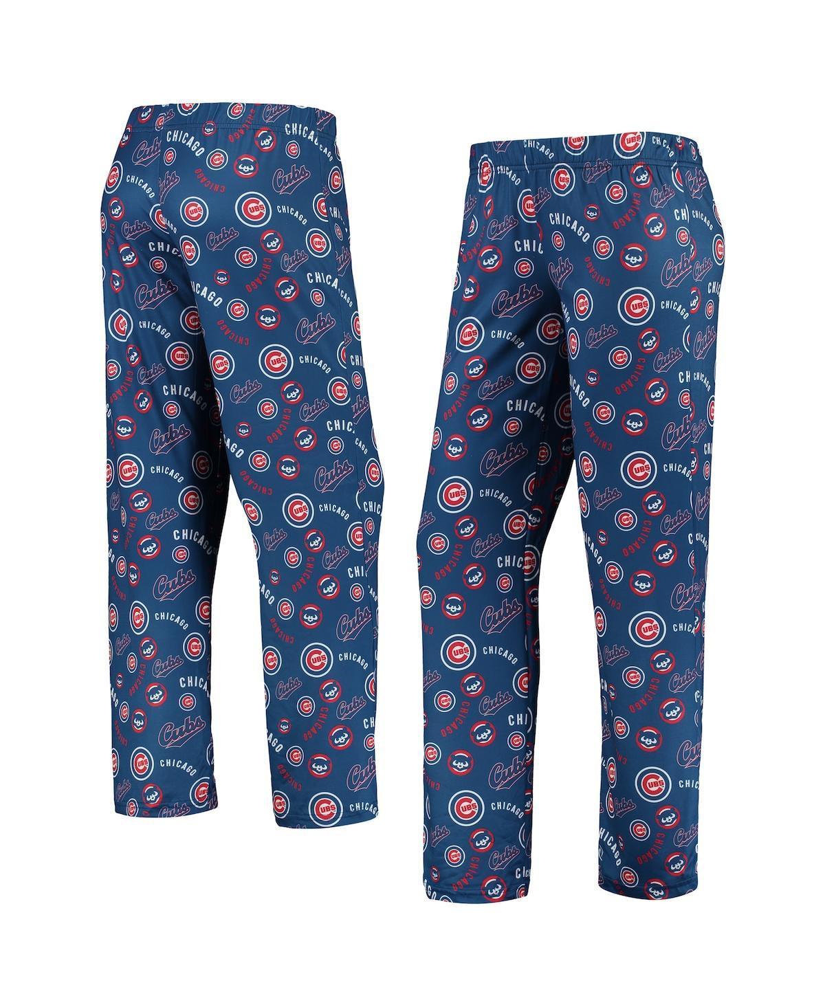 Womens Royal Chicago Cubs Retro Print Sleep Pants Product Image