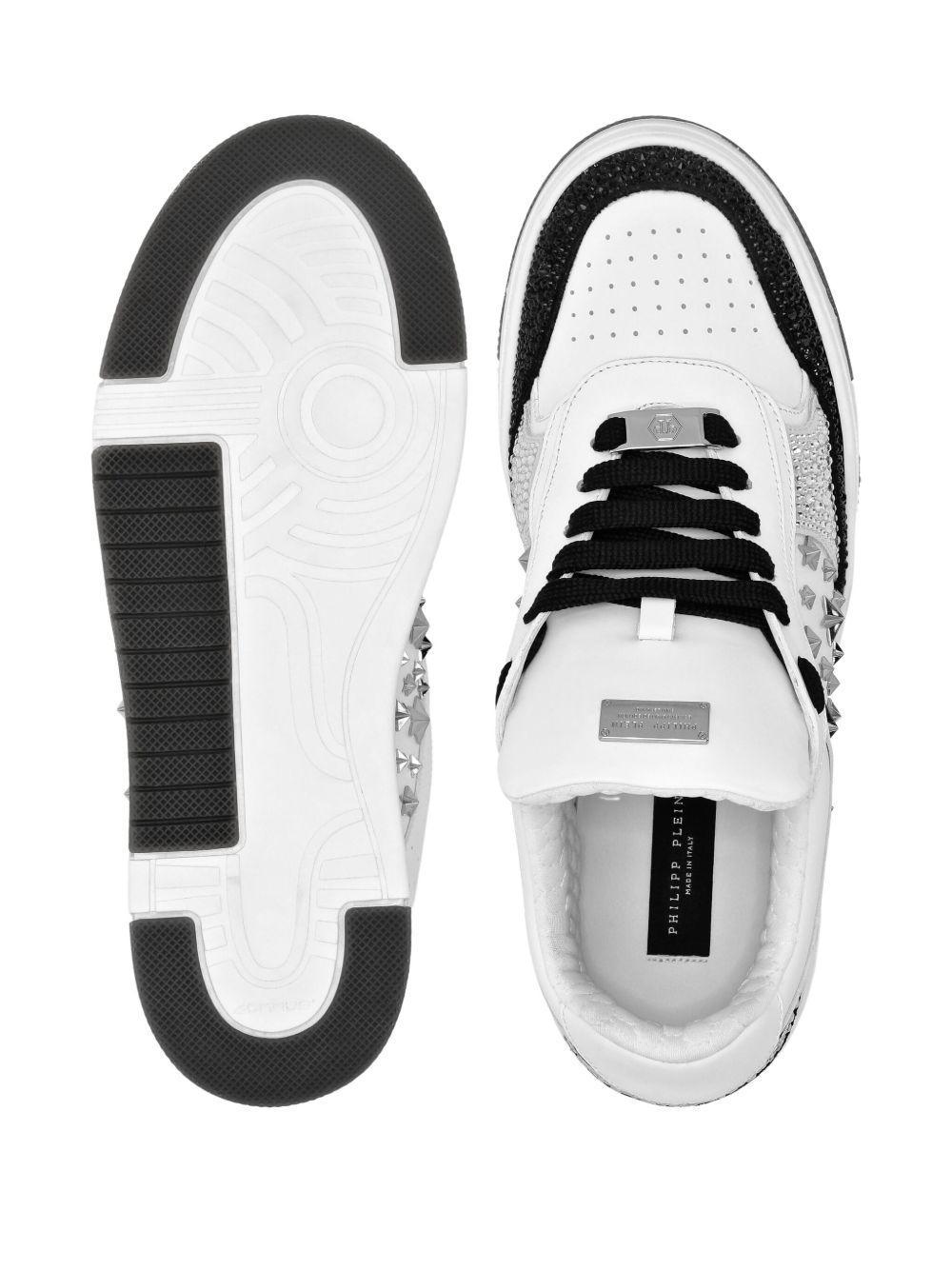 studded leather sneakers Product Image