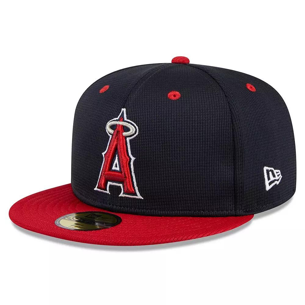 Men's New Era  Navy Los Angeles Angels 2024 Batting Practice 59FIFTY Fitted Hat, Size: 7 5/8, Blue Product Image