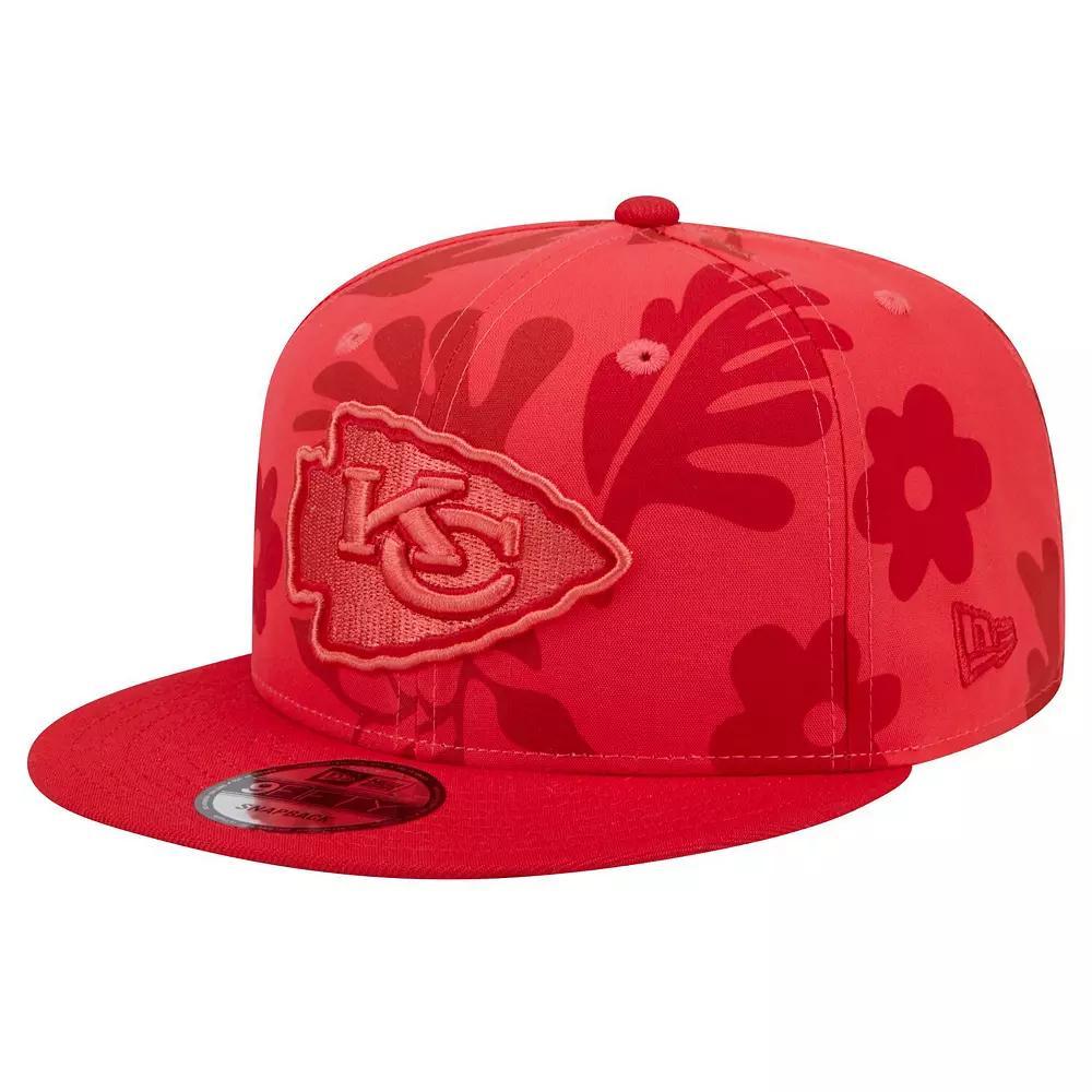Men's New Era Red Kansas City Chiefs Leafy 9FIFTY Snapback Hat Product Image