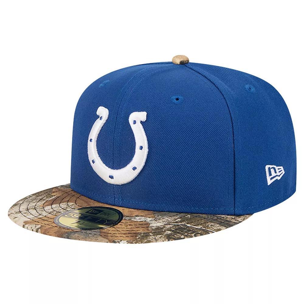 Men's New Era Royal Indianapolis Colts Active Two-Tone Camo 59FIFTY Fitted Hat, Size: 7 1/8, Blue Product Image