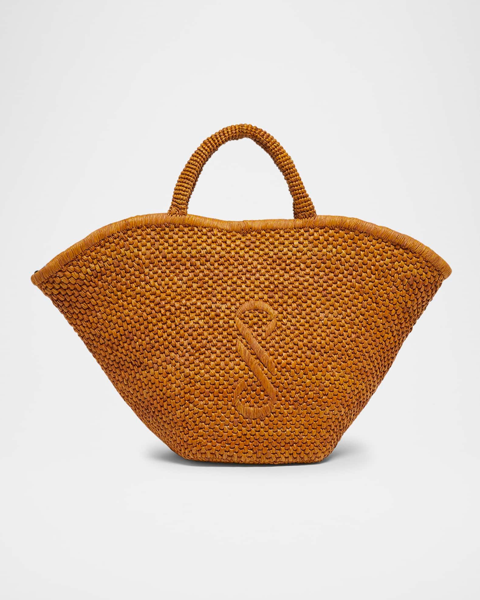 Large Chelsea Tote Bag in Natural Raffia Product Image