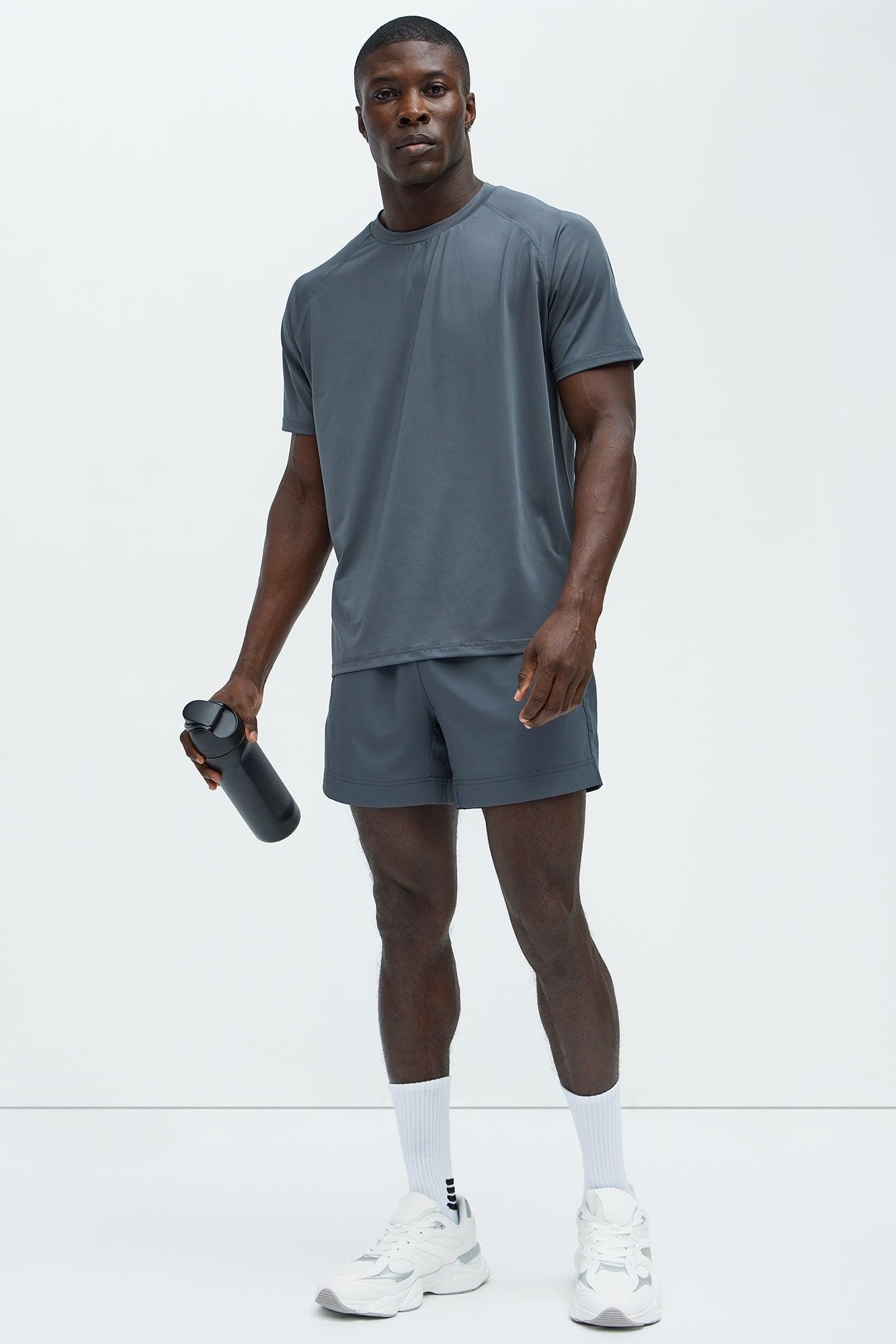 Vital Active Raglan Tee - Charcoal Product Image