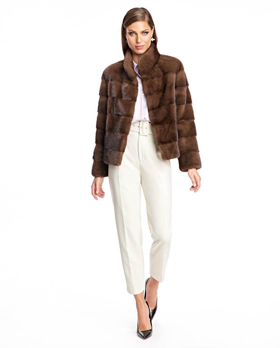 Horizontal Mink Jacket Product Image