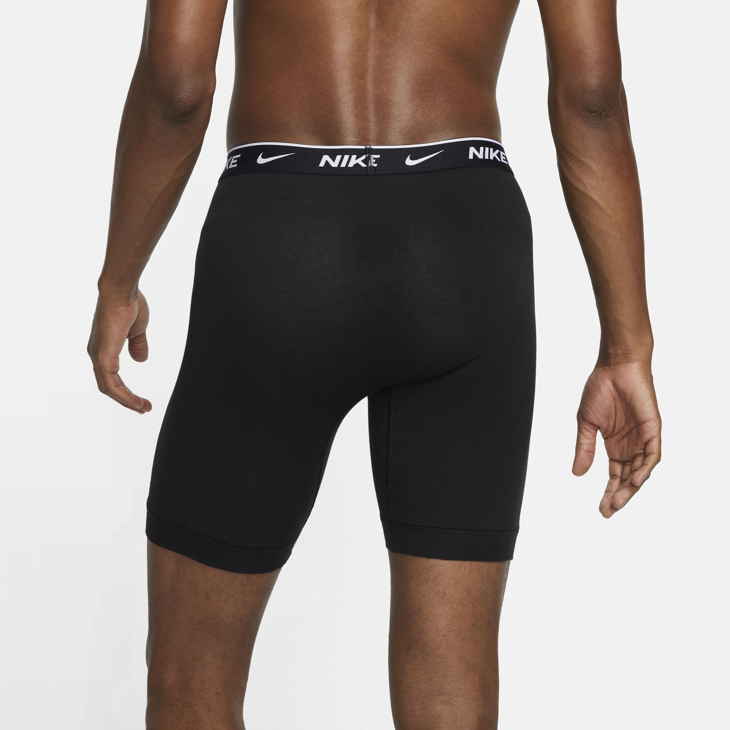 Nike Men's Dri-FIT Essential Cotton Stretch Long Boxer Briefs (3-Pack) Product Image