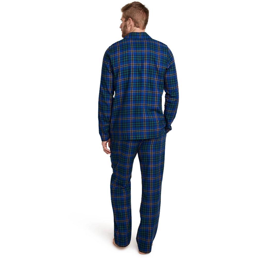 Jockey Men's Flannel Sleep Set S Ocean Blue Rocky Plaid Product Image