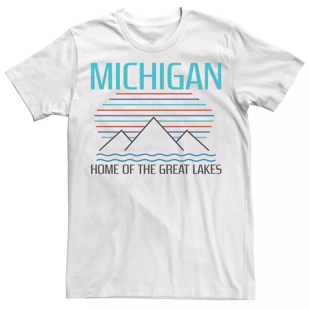 Men's Michigan Lakes Destination Logo Tee, Size: Small, White Product Image