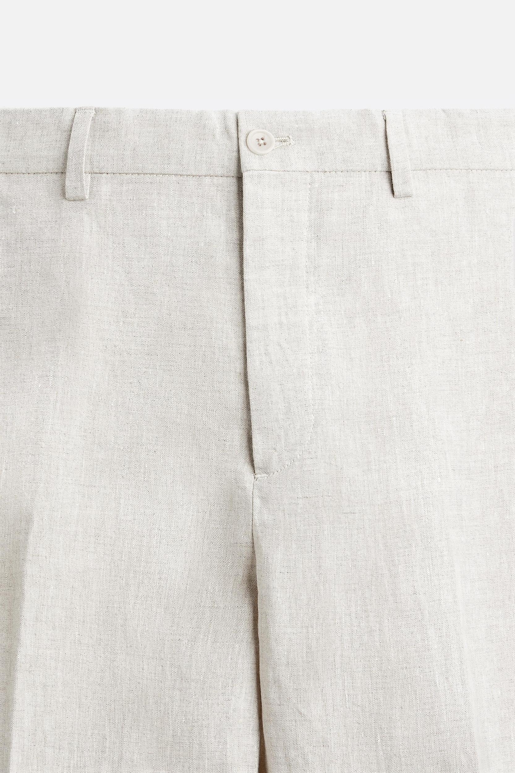 SUIT PANTS IN 100% LINEN Product Image