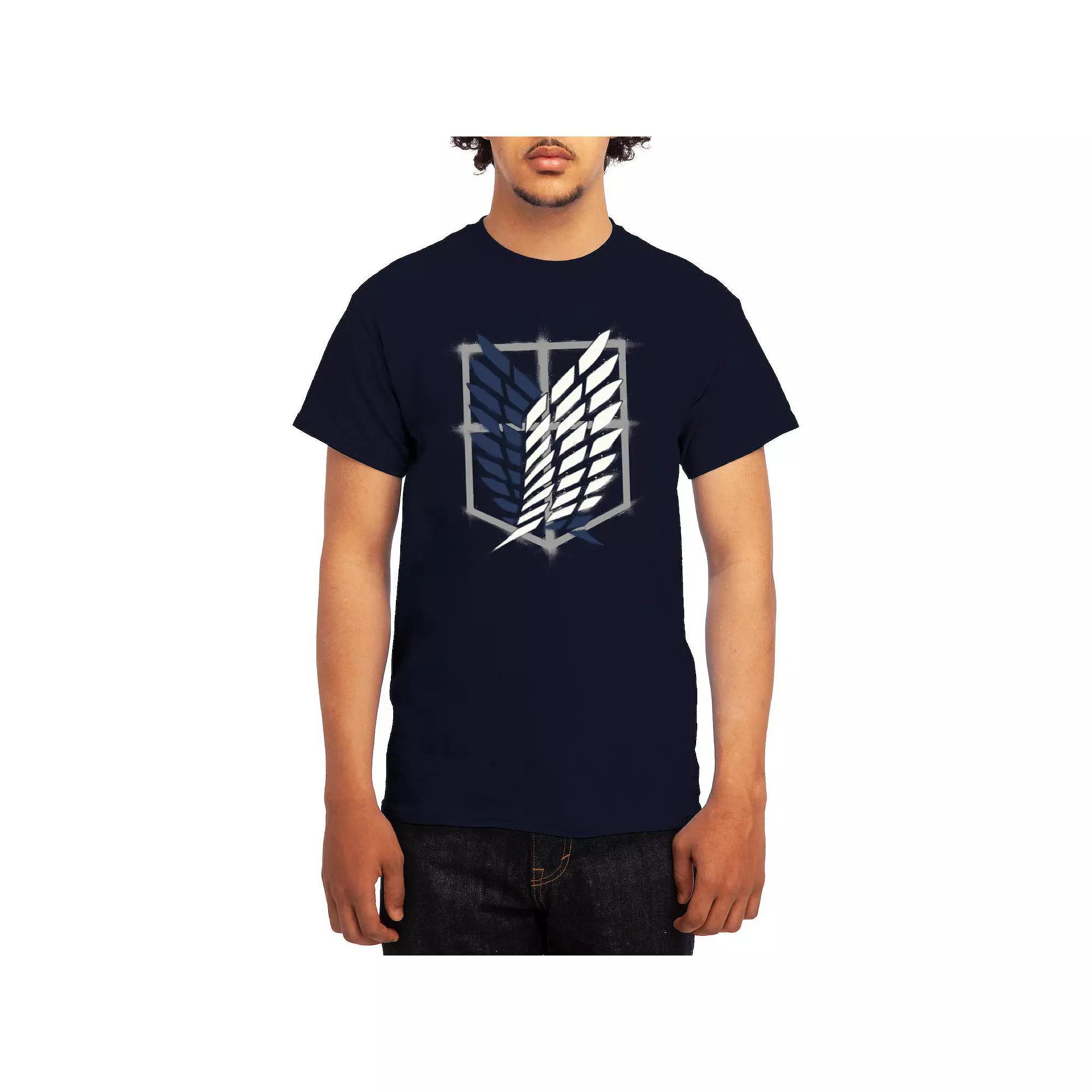 Men's Attack on Titan Punk Scout Crest Graphic Tee, Size: Medium, Turquoise Product Image