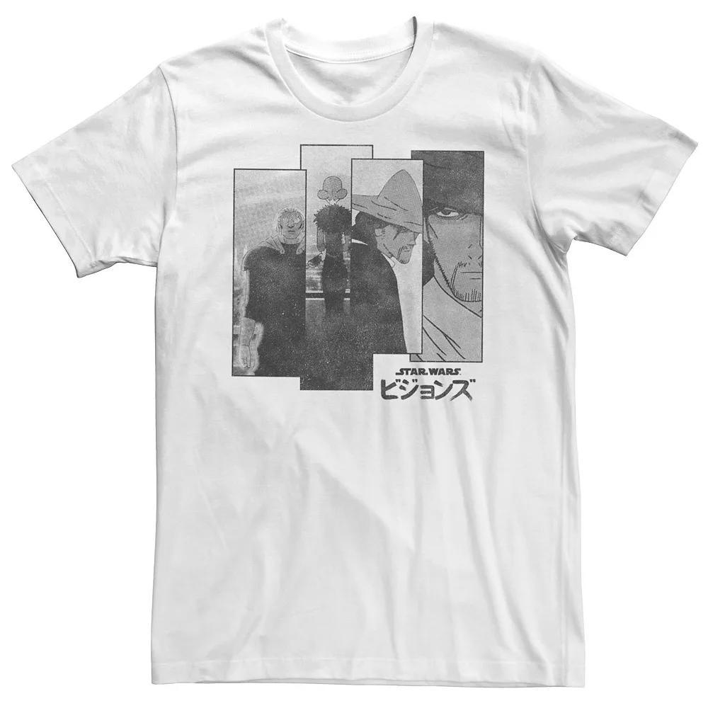 Big & Tall Star Wars: Visions Akakiri Split Panels Tee, Men's, Size: 4XL, White Product Image