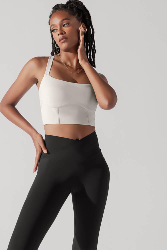 Daphne Corset Crop Top - Light Sand Product Image