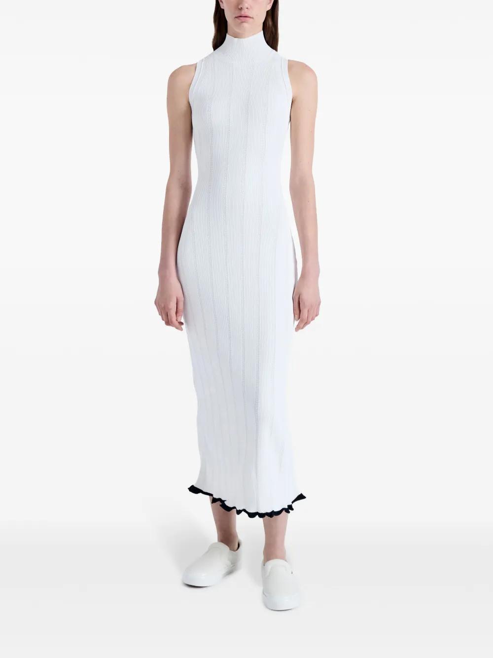 pointelle-knit high-neck dress Product Image