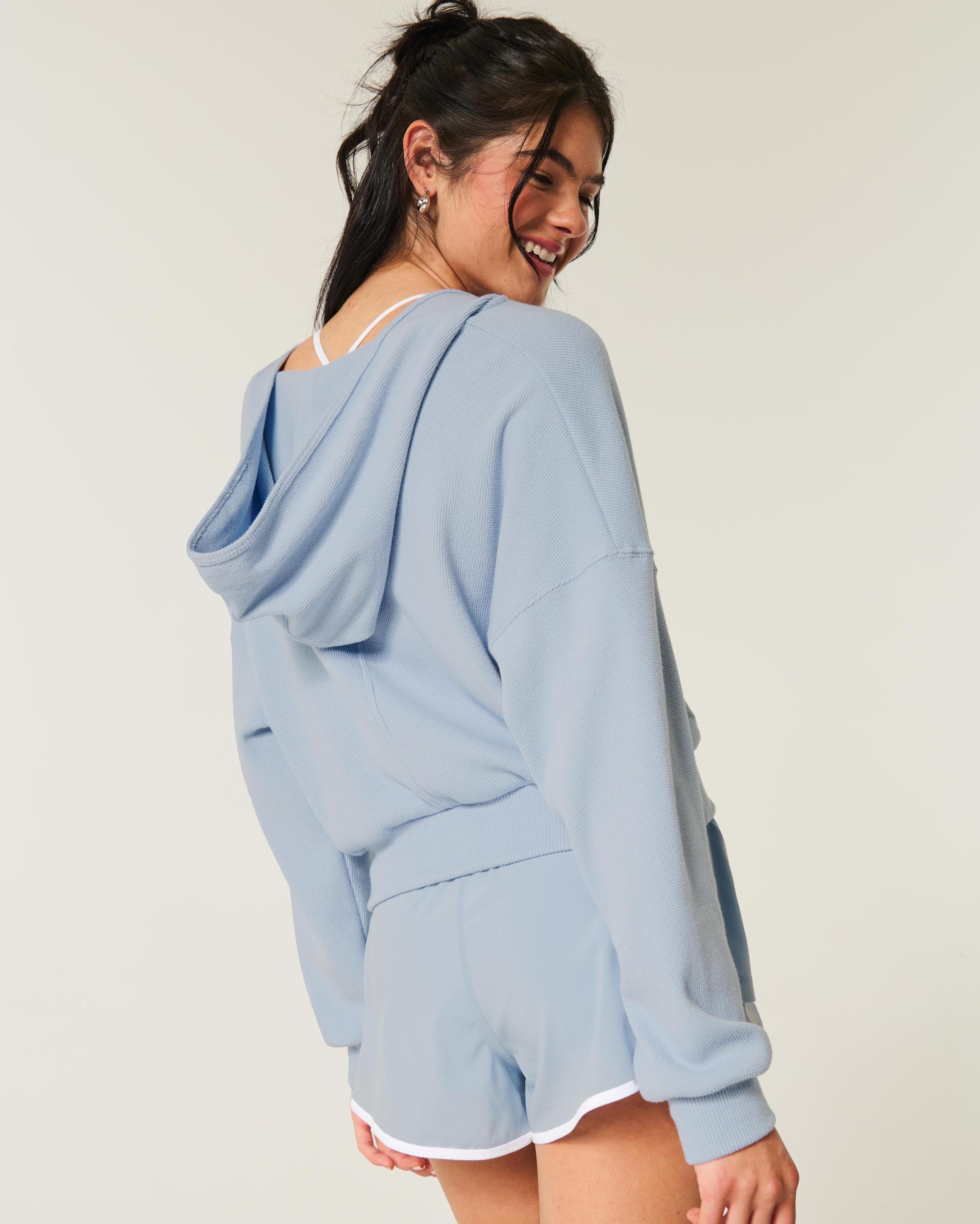 Gilly Hicks Cozy Waffle Wrap Hoodie Product Image