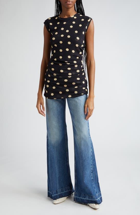 STELLA MCCARTNEY Polka Dot Jersey Top In Multicolor 1 Product Image