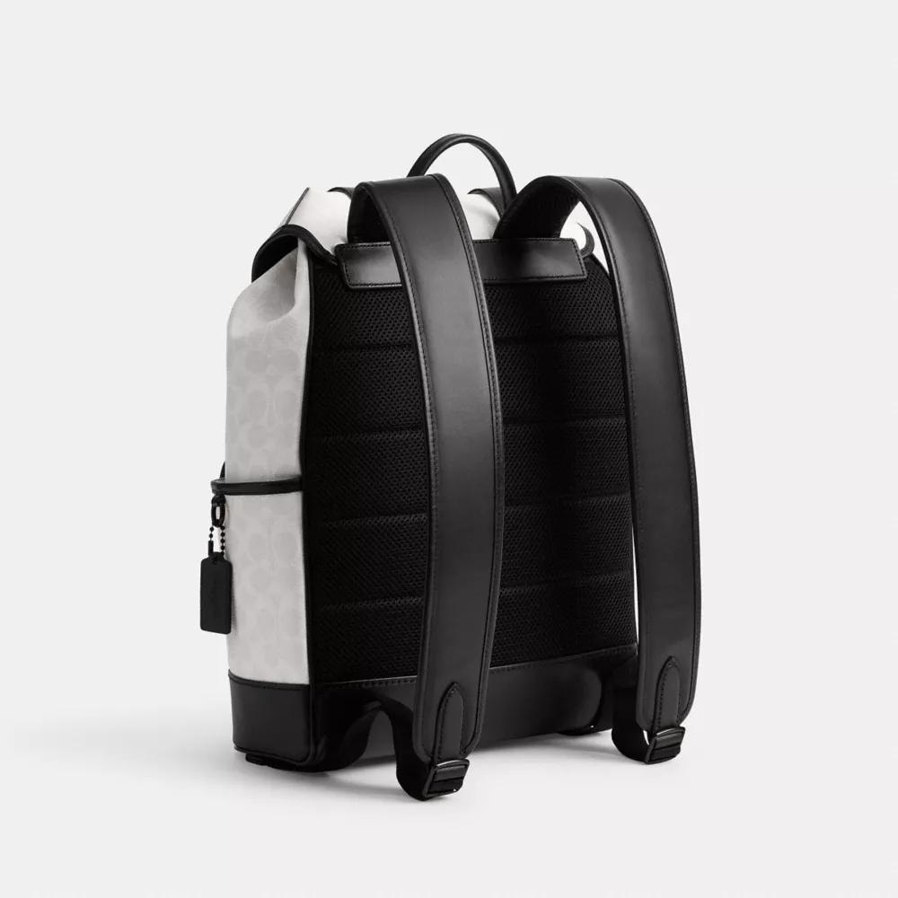 League Flap Backpack In Signature Canvas Product Image