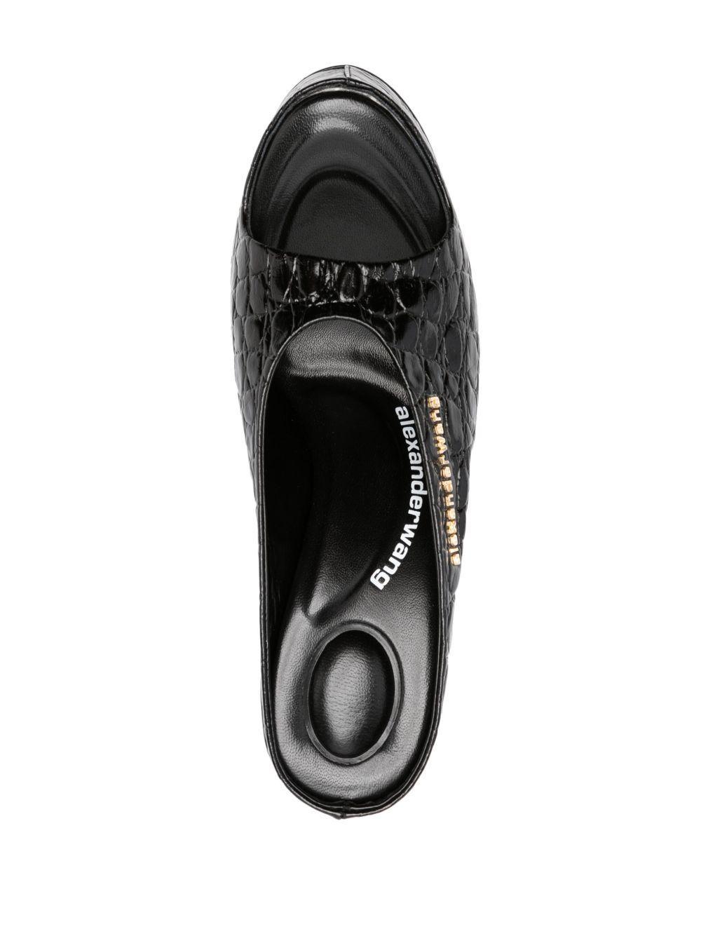 150mm crocodile-effect sandals Product Image