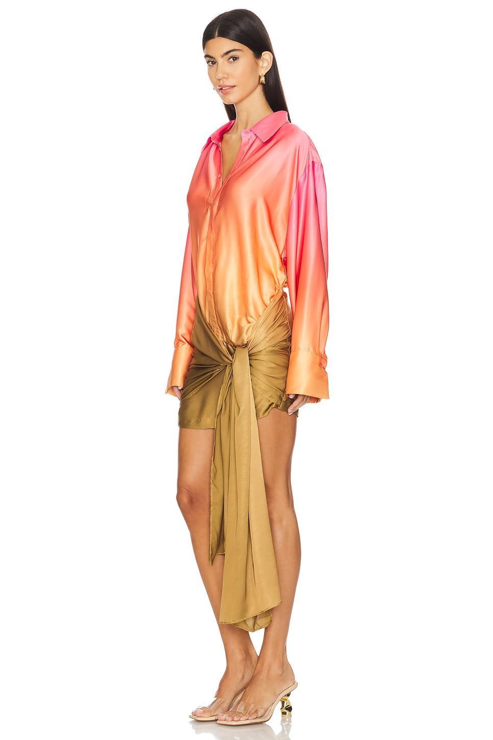 x REVOLVE Malira Ombre Shirt Dress Bardot Product Image