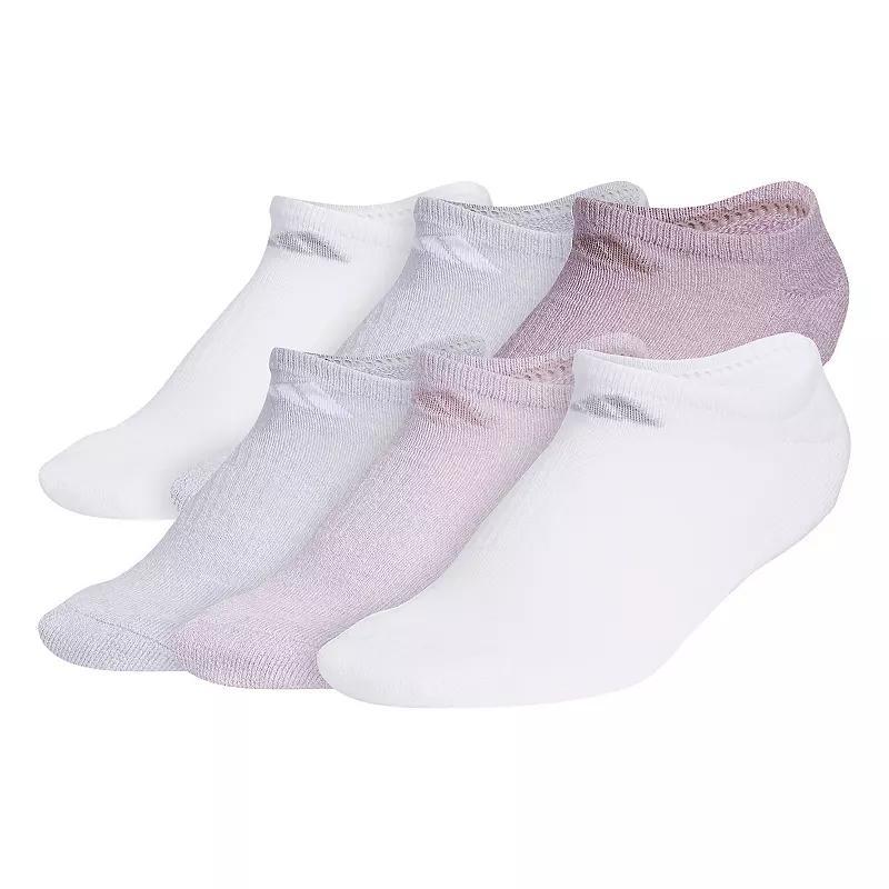 Women's adidas 6-Pack Athletic No-Show Socks, Size: 5-10, Light Purple Product Image