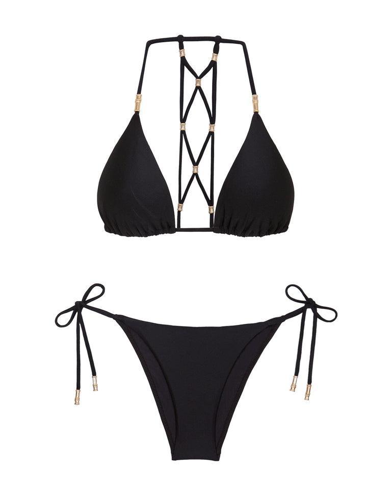 Lucy Triangle Top - Black Product Image