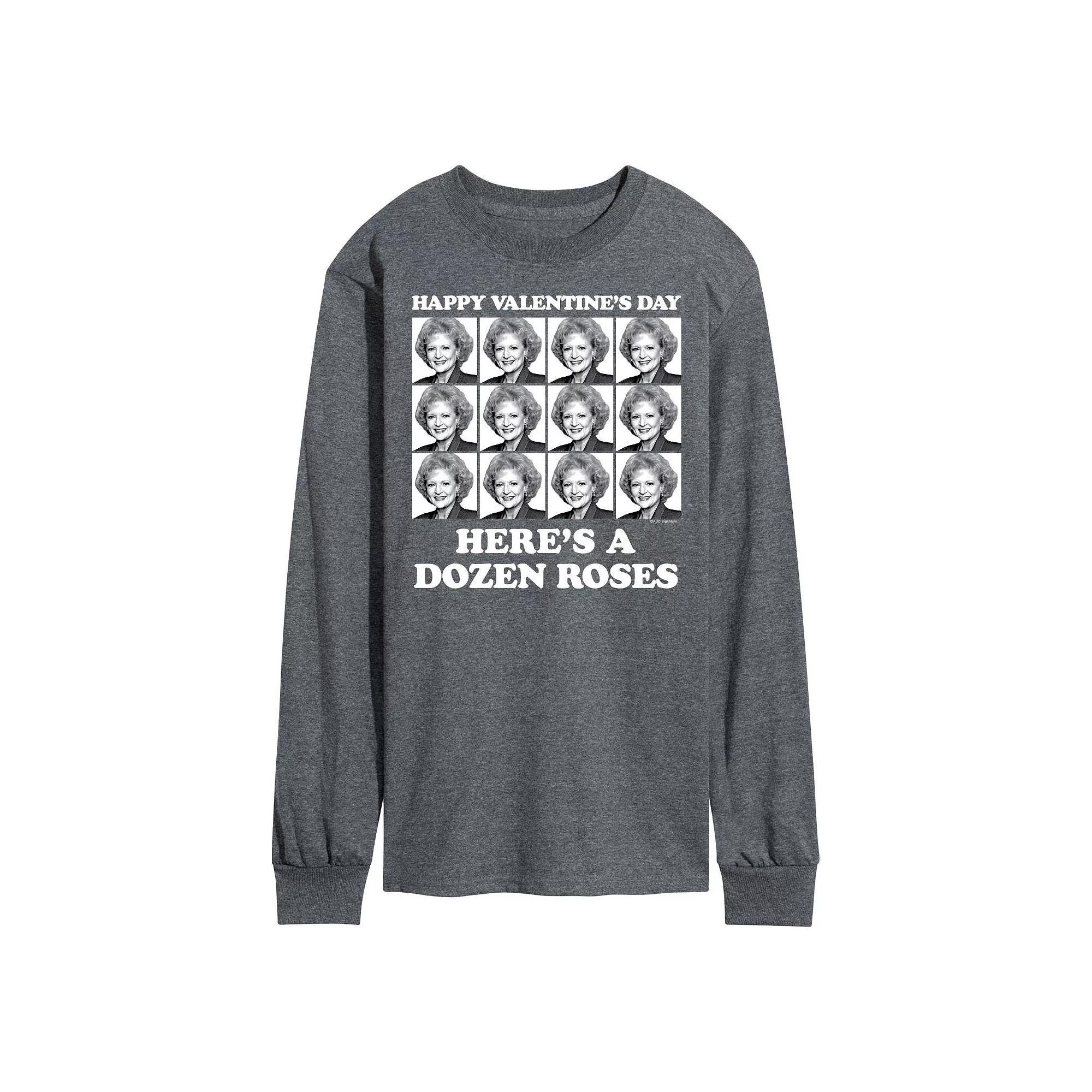 Mens Golden Girls Dozen Roses Long Sleeve Tee Product Image
