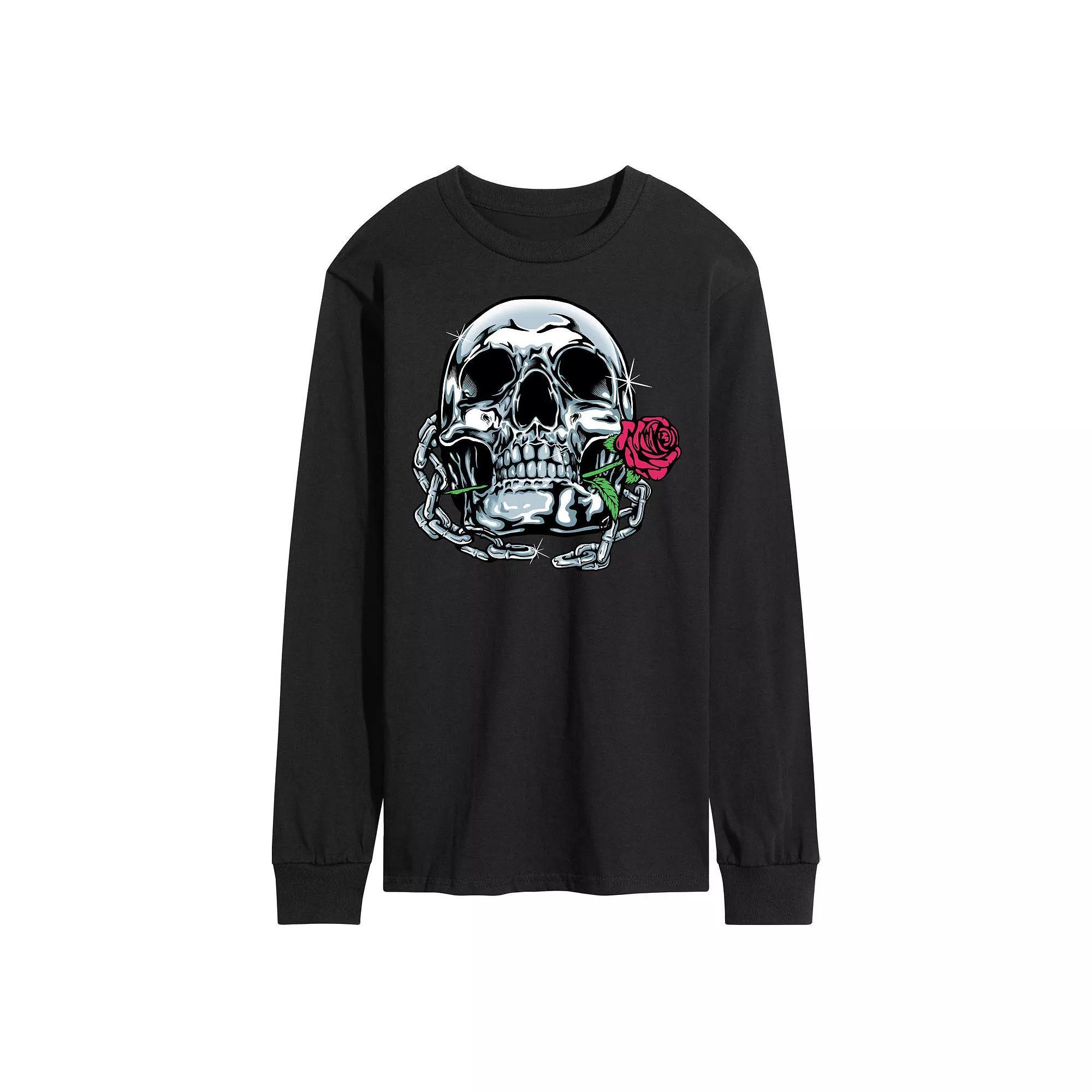 Mens Shiny Skull Tee Product Image