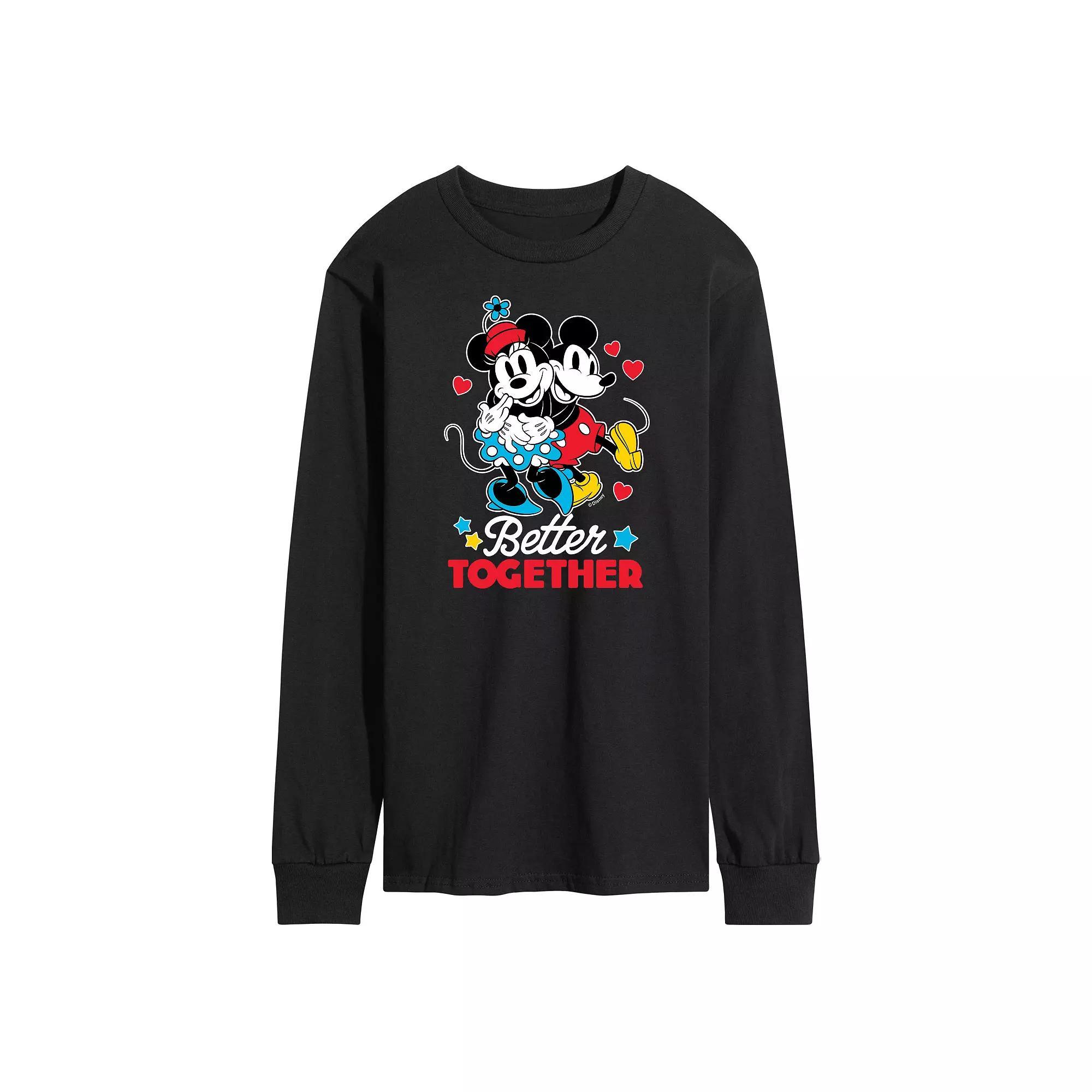 Disneys Mens Better Together Long Sleeve Tee Product Image