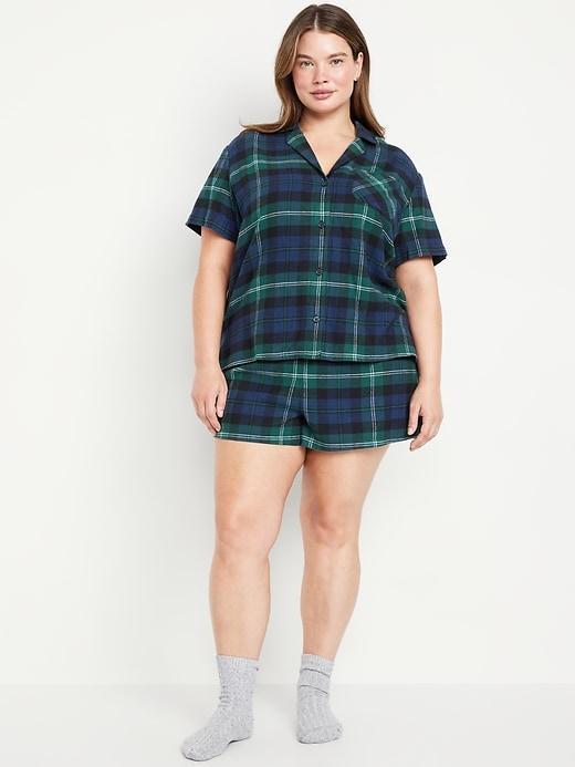Printed Flannel Pajama Set for Men Product Image