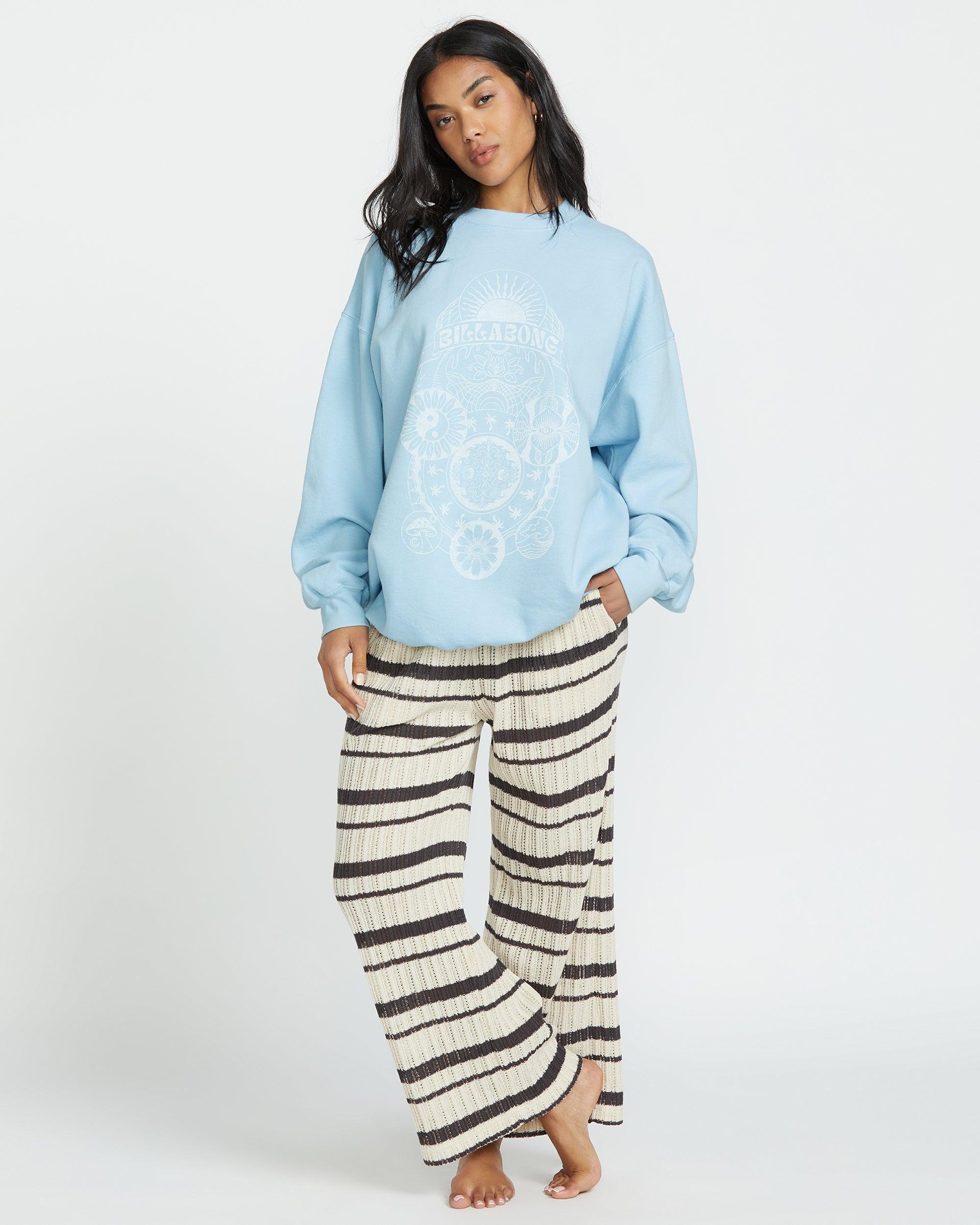 Ride In Crew Sweatshirt - Washed Chambray Female Product Image