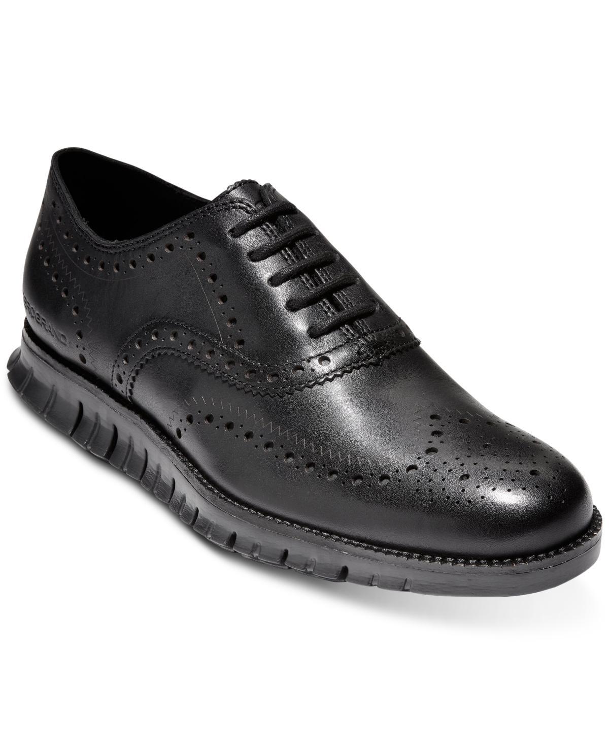 Cole Haan Mens ZERGRAND Leather Wingtip Brogue Oxfords Product Image