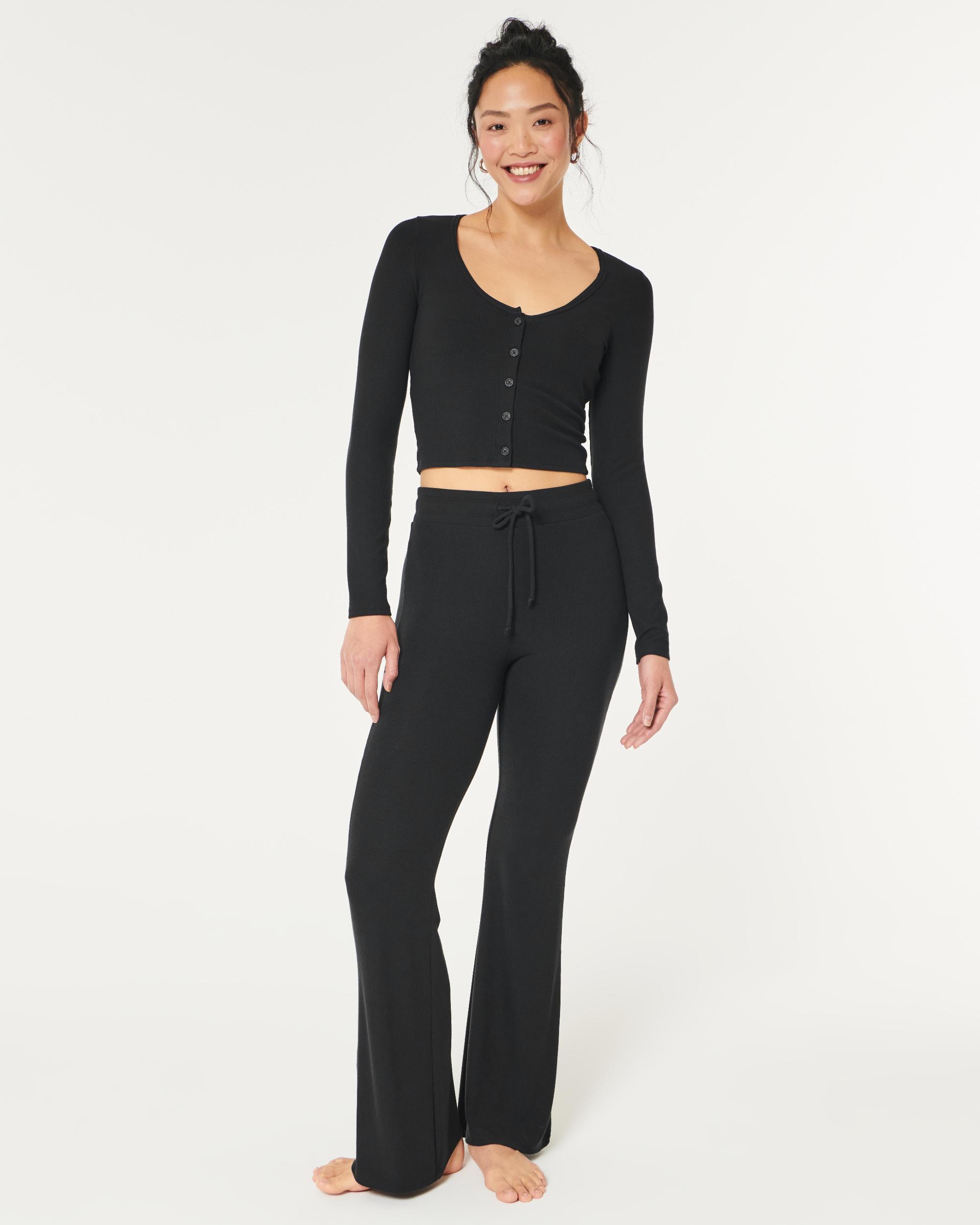 Gilly Hicks Jersey Rib Crop Cardigan Product Image