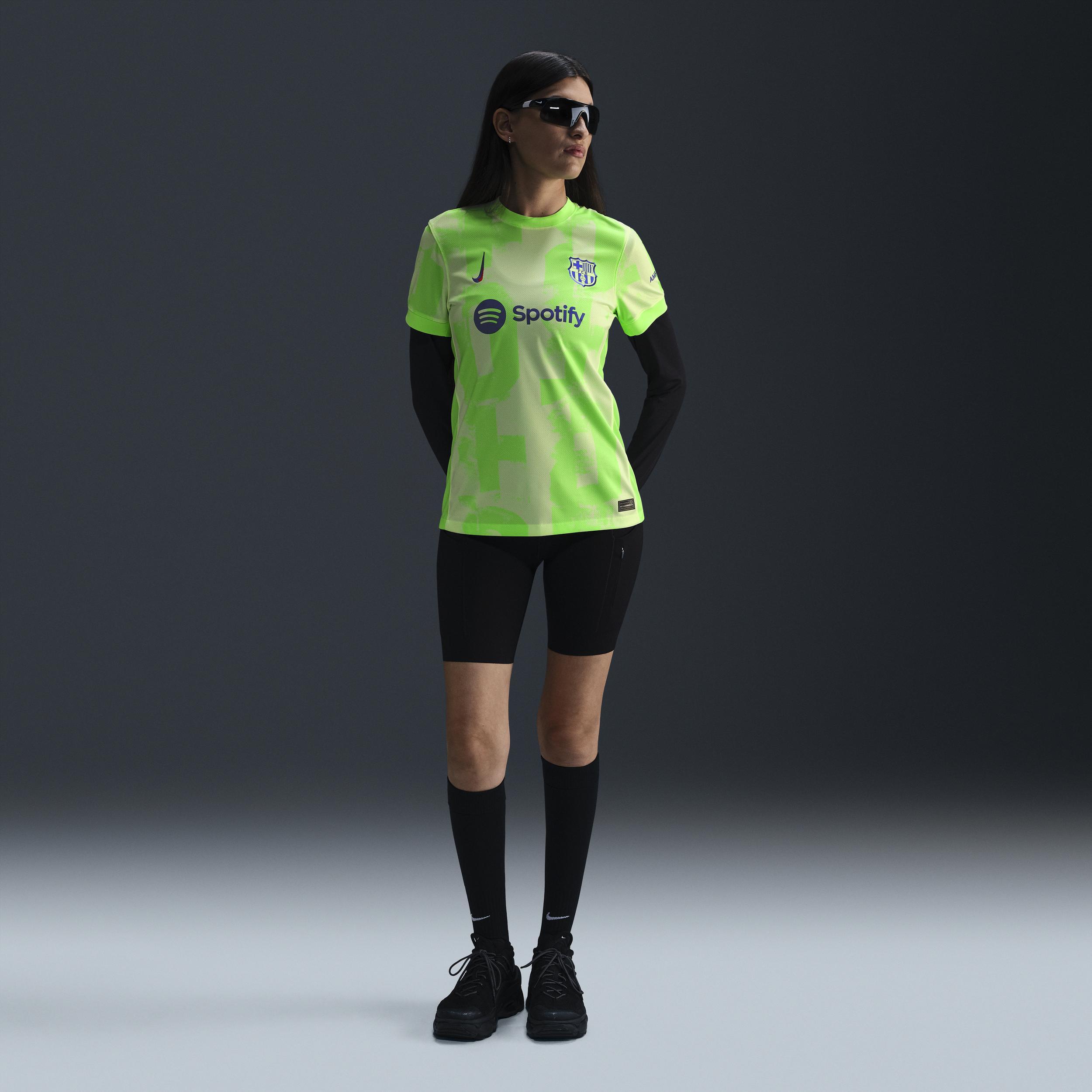 Women's Nike  Yellow Barcelona 2024/25 Third Replica Jersey, Size: XL, Bar Yellow Product Image