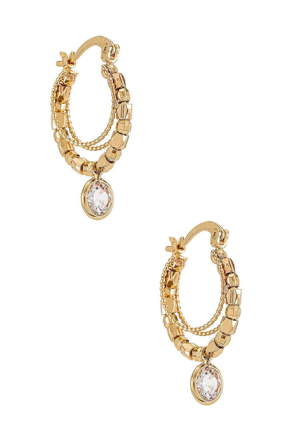 Embellished Hoop Earrings Ettika Product Image