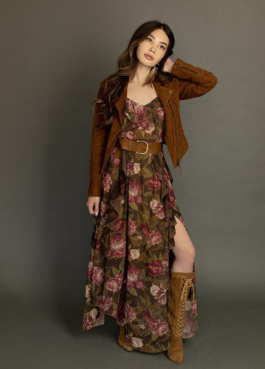 Faydon Dress in Bistre Floral Female Product Image