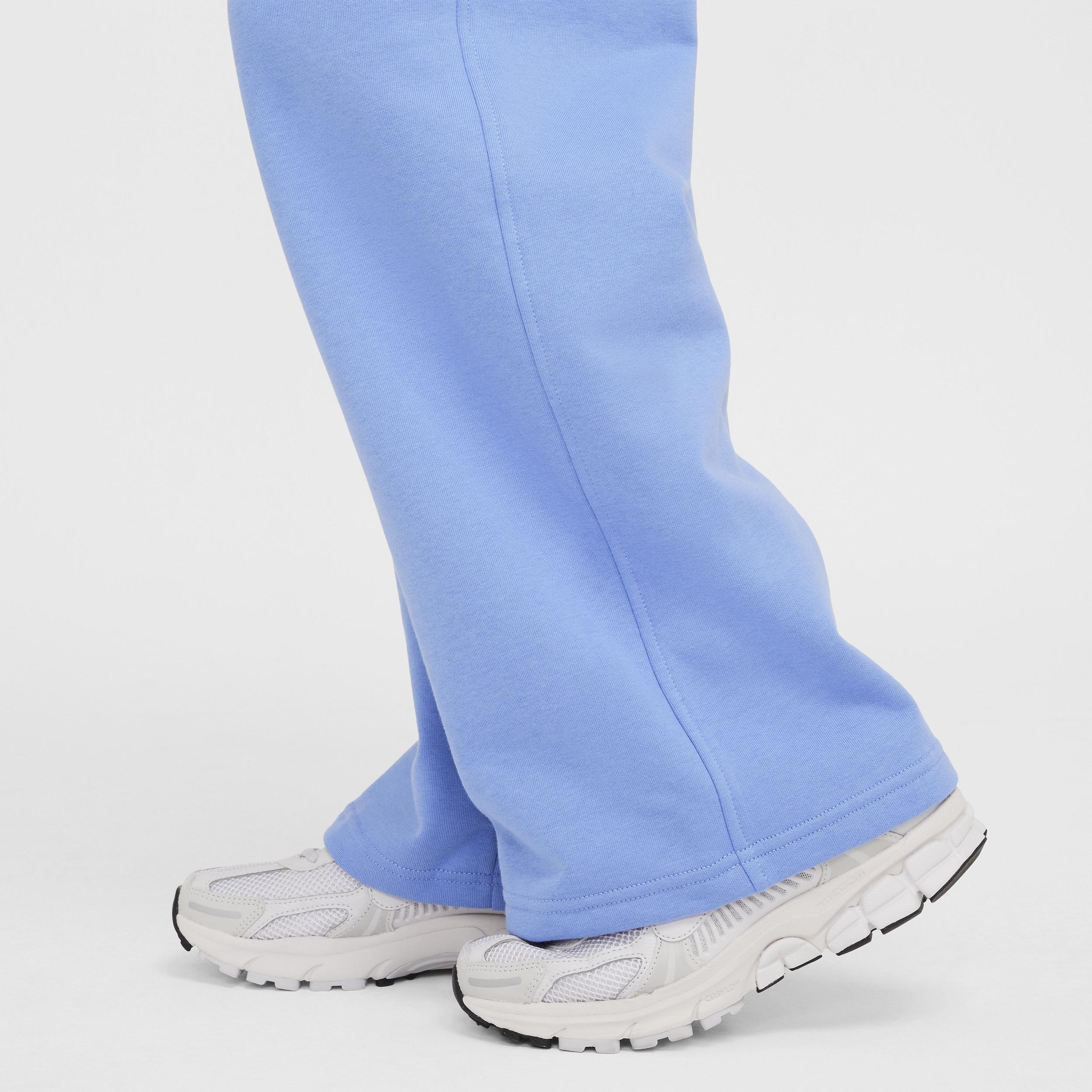 Nike Kids' Sportswear Club Fleece Wide Leg Sweatpants in Royal Pulse/White at Nordstrom, Size Xs Product Image