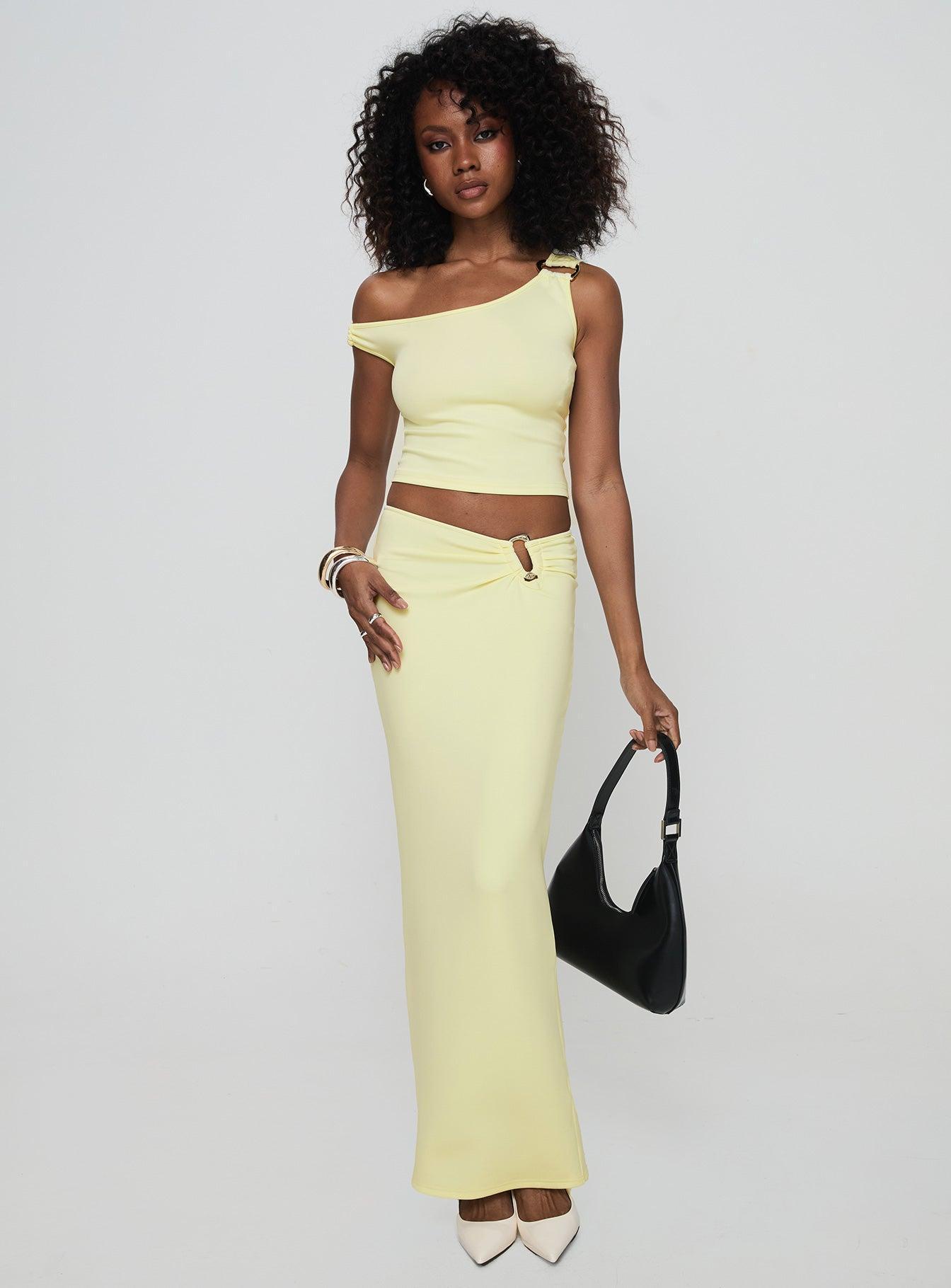 Whiley Maxi Skirt Cream Product Image