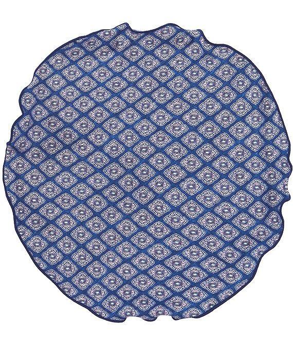 Edward Armah Connected Medallion Silk Pocket Square Product Image