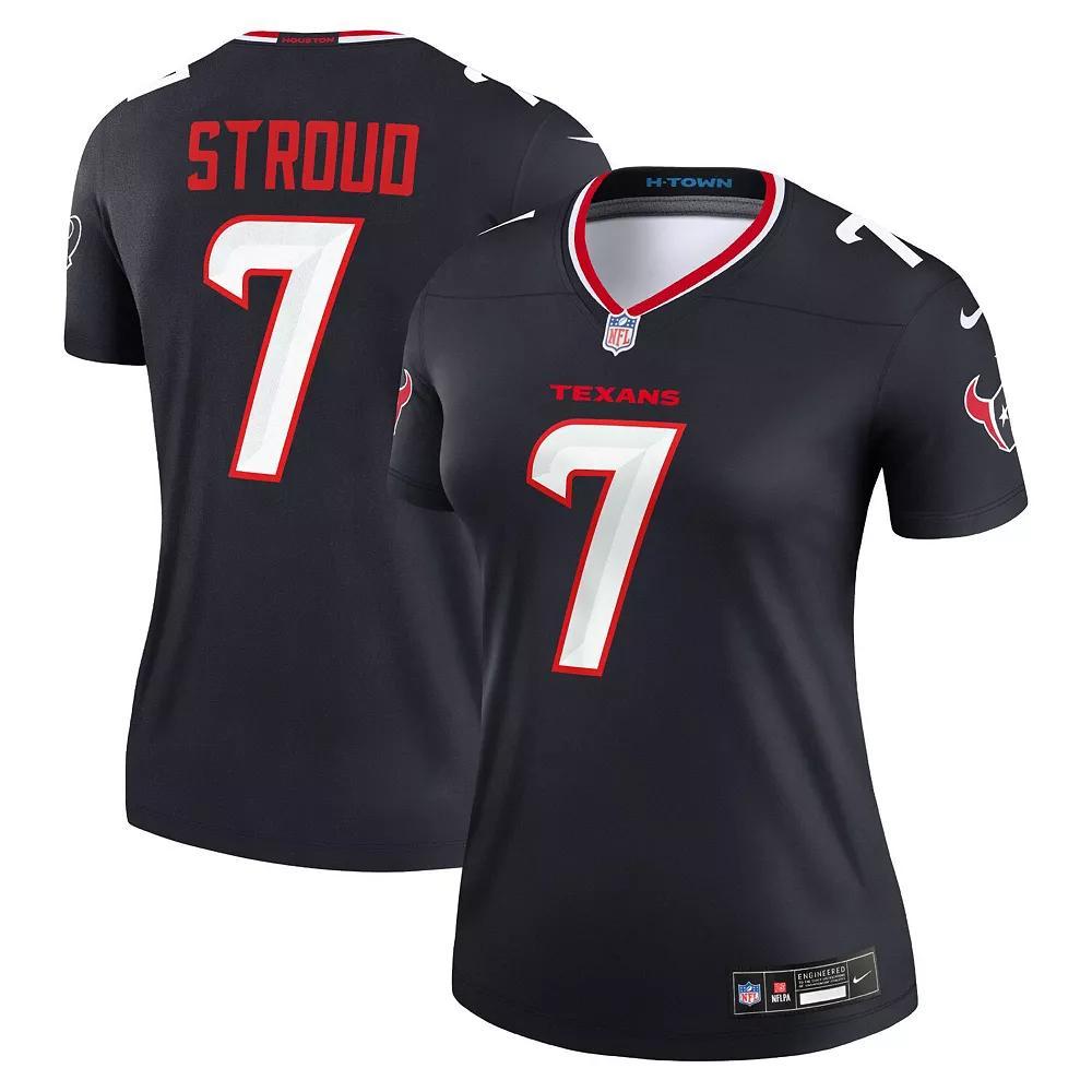 Women's Nike C.J. Stroud  Navy Houston Texans Legend Player Performance Top, Size: Small, Blue Product Image