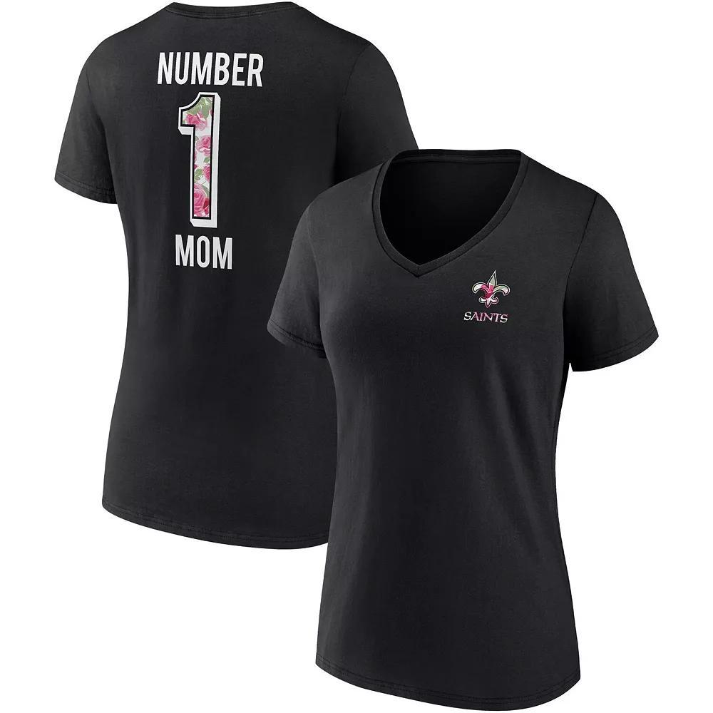 Women's Fanatics Branded Cardinal Arizona Cardinals Team Mother's Day V-Neck T-Shirt, Size: Large, Red Product Image