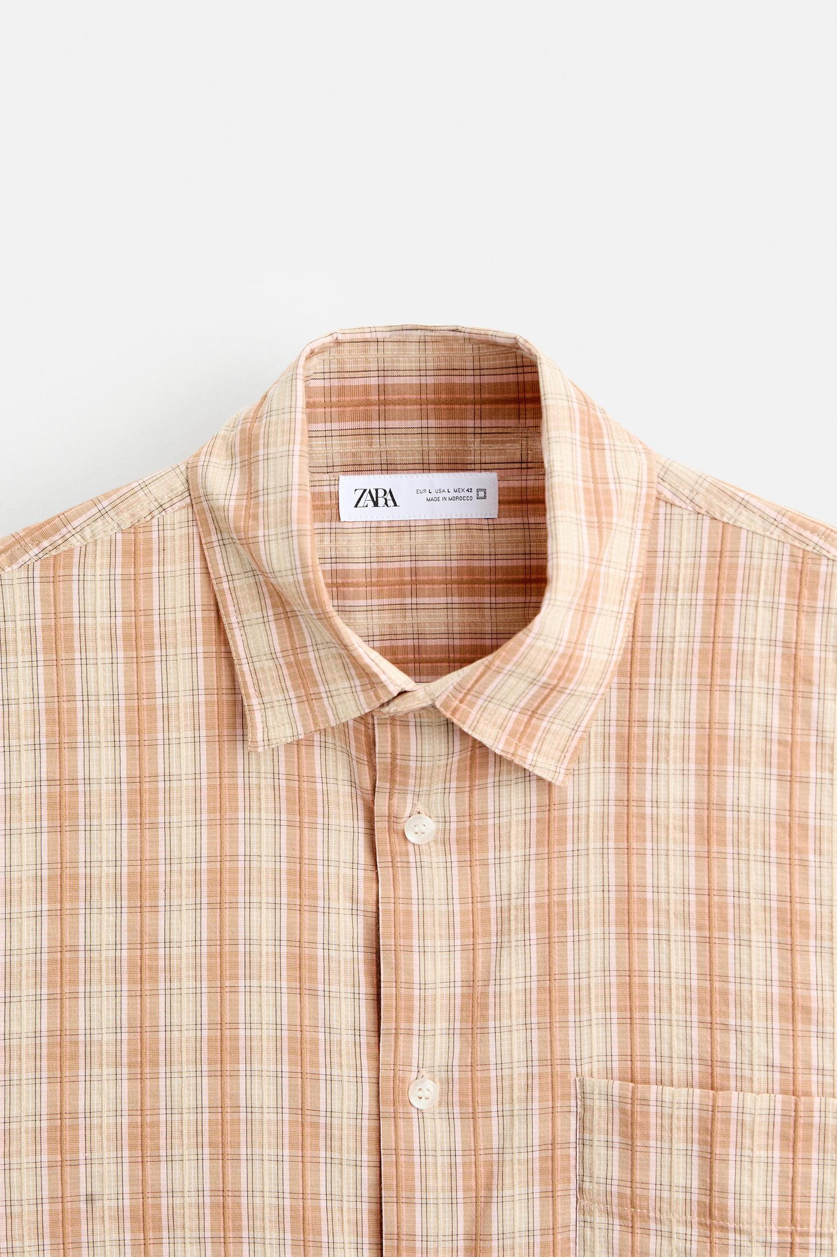 TEXTURED PLAID SHIRT Product Image
